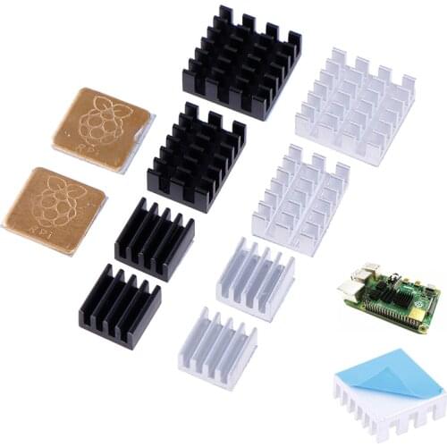 5pcs/set For Raspberry Pi Heatsink Kit Copper Aluminum Heatsink Cooling Cooler For Raspberry Pi 3 Pi 2 Pi 4 Model B
