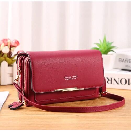 Fashion Small Crossbody Bags for Women Mini PU Leather Flap Shoulder Messenger Bag Girl Bolsas Ladies Phone Purse Bolsa Feminina