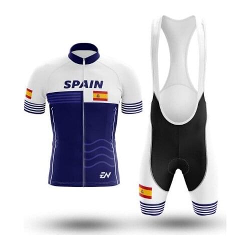 New Spain Cycling Jersey 2022 Pro Team Cycling Clothing Summer Short sleeve MTB Cycling Shirts Men Bike Jersey ENCYMO