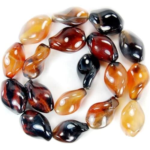 New Arriver 14x20mm Dream A-gate Swirl Freeform Loose Beads 14.5inches,Free Shipping