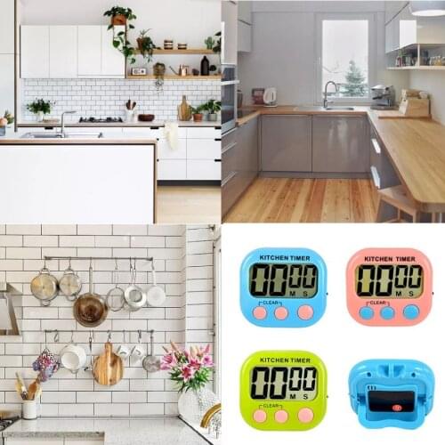 New Household Large-screen Electronic Timer Kitchen Digital Timer Portable Electronic Alarm Clock Laboratory Timer