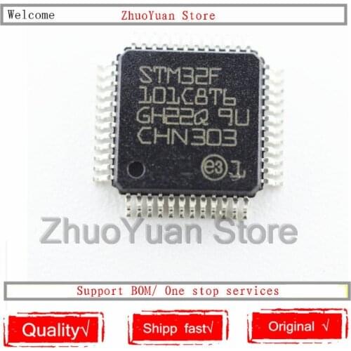 1PCS/lot STM32F101C8T6 STM32 F101C8T6 LQFP-48 IC chip New original In stock STM32 F101C8T6