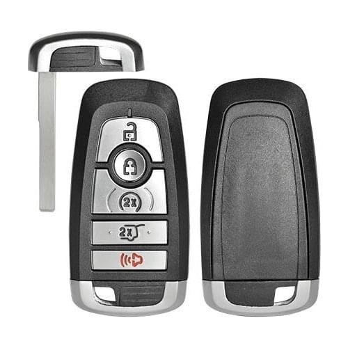 New Replacement 4+1 buttons Remote key shell case fob for Ford Edge Fusion Explorer F-series uncut HU101 blade