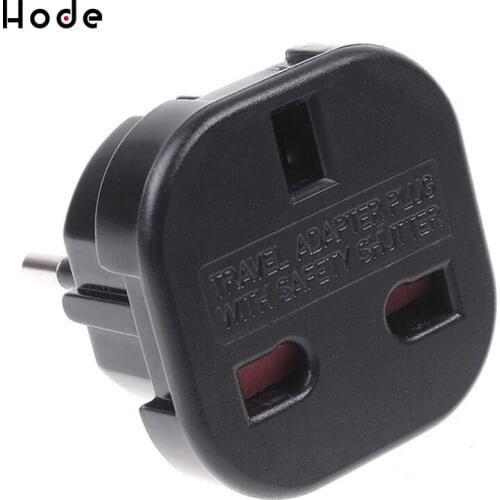 UK TO EU EUROPE Adapter Unversal travel Charger Plug Converter Wall Plug Socket 2 Pin 240V