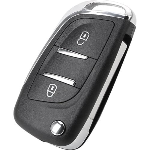 Remote For Peugeot 107 207 307 307S 308 407 607 2BT DKT0269 2 Button Car-styling Key Fob Case Flip Folding Car Key Shell