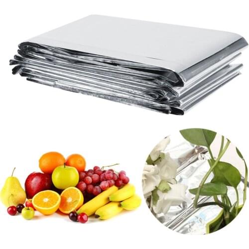 Agricultural Greenhouses Double Sides Plant Reflective Film Fruit Trees Grapes Increasing Temperature 210x120cm Garden Tools