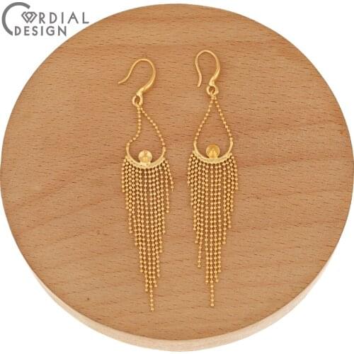 Cordial Design 10Pcs 12*73MM Jewelry Accessories/DIY/Earrings Hooks/Hand Made/Genuine Gold Plating/Jewelry Findings & Components