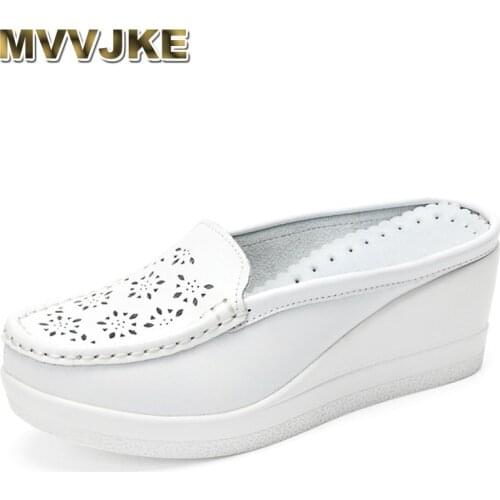 MVVJKE Summer Woman Shoes Platform Slippers Wedge Flip Flops Women High Heel Slippers For Women Casual sandals Female shoes