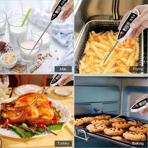 Meat Food Thermometer Digital Candle Thermometer Cooking Kitchen Barbecue Thermometer Probe Instant Reading Thermometer