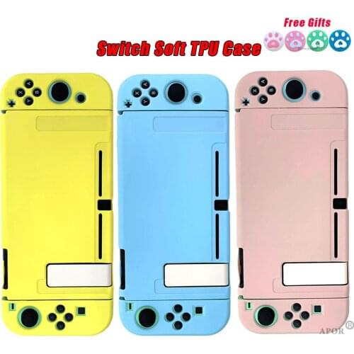 For Nintendo Switch Protective Shell Colorful TPU Soft Cover NS Game Full Controller Housing Case For Nintend Switch Accessories