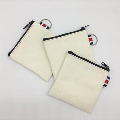 100pcs DIY blank hand painted purse creative fabric coin purse unisex key bag coin purse phone packages F2169