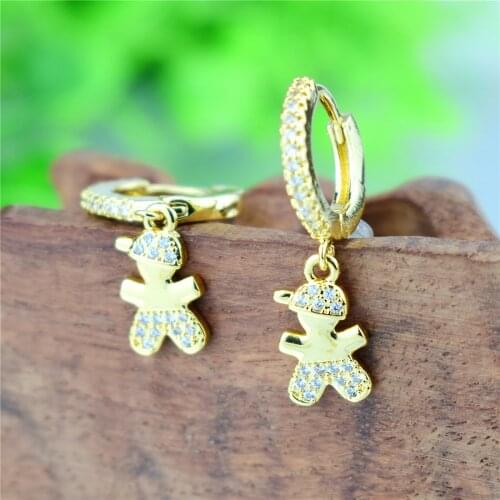 2021 New Unique Boy Girl CZ Earrings AAA Cubic Zircon Pendant Earrings for Women Jewelry Gifts