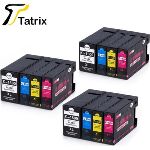 3Sets 12PCS For Canon PGI1500 1500XL PGI-1500XL Ink Cartridge For Canon MAXIFY MB2050/MB2350