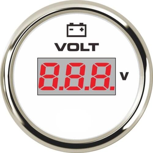 52mm Universal VOLT Meter 12V Auto Instrument Voltage Meters Digital Voltmeter Ammeter
