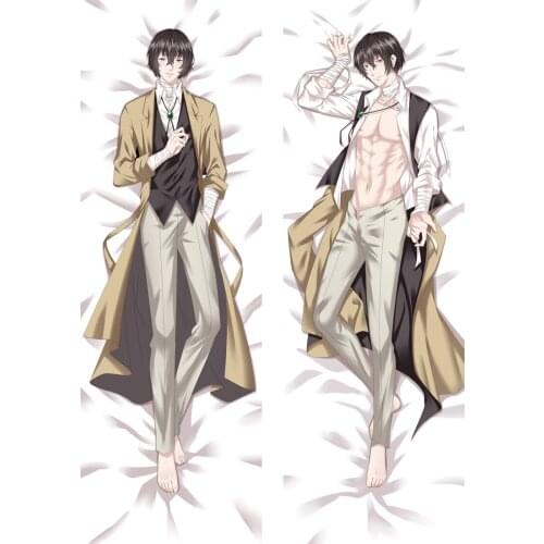 Anime Bungo Stray Dogs Osamu Dazai Nakajima Atsushi Body Dakimakura Bedding Otaku Hugging Female Pillow Case Cover Silk Pillowca