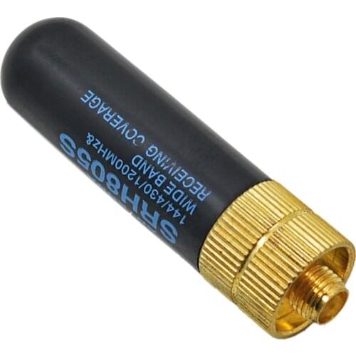 TISHRIC SRH805S NA-805 SMA-F Female Antenna 5cm Dual Band VHF/UHF 144/430MHz for Baofeng UV-5R BF-888S etc. Portable Radio
