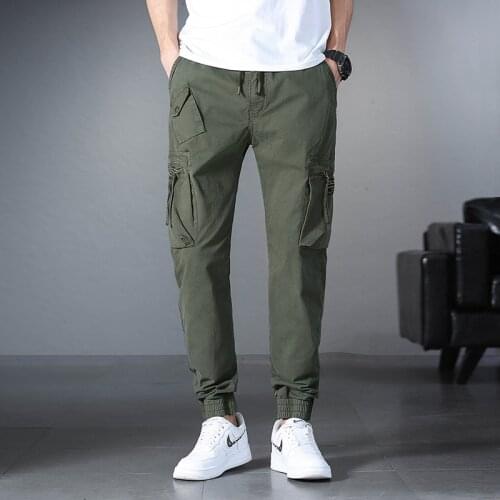 Cargo Hip Hop Pants Men 2021 Streetwear Jogger Pant Fashion Trousers Multi-Pocket Casual Joggers Sweatpants Mens Clothing