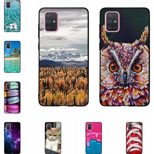Case For Samsung Galaxy A71 Cover 6.7" Coque Capa Soft Silicone Back Cover For Samsung Galaxy A71 A715F A715F A715F Phone Case