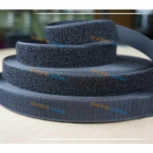 Black and white burr nylon Velcro curtains Velcro buckle color sticky buckle straps