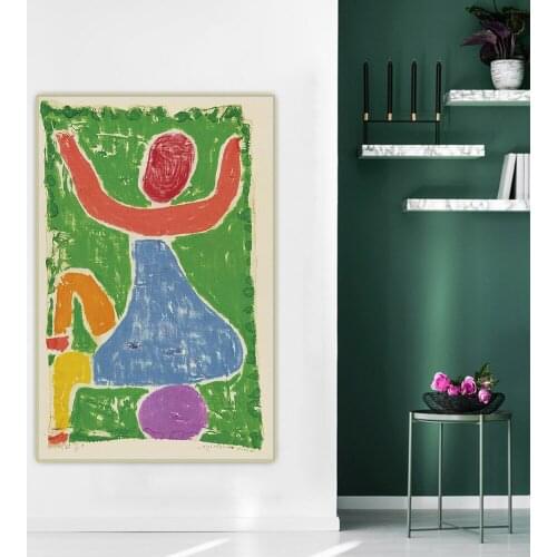 Citon Paul Klee《Playing child, 1938》Canvas Art Oil Painting Artwork Print Poster Picture Wall Decor Home Living Room Decoration