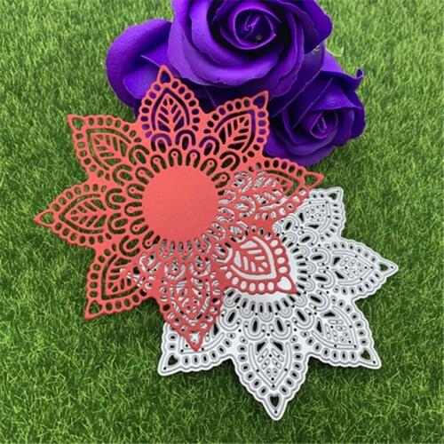 Flower Sun Flower Window Flower Background Hand Embossed DIY Album Scrapbook Greeting Card Decoration Metal Embossing Mould