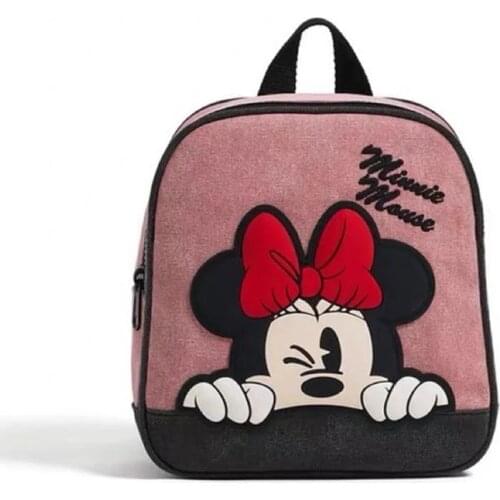 Mickey Mouse Disney childrens bag childrens Bacpack Autumn Mickey Minnie Mouse pattern backpack Kids Christmas Gifts