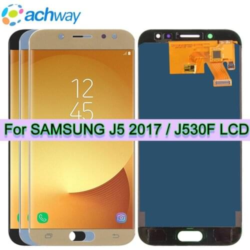 For SAMSUNG GALAXY J530 LCD J530F SM-J530F J5 2017 Display Touch Screen Digitizer Assembly Replacement For SAMSUNG J5 2017 LCD