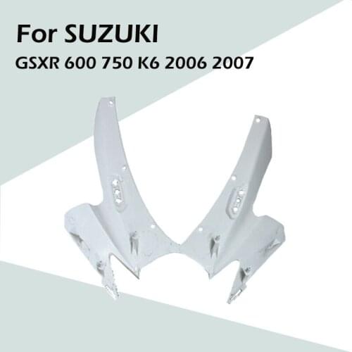 For SUZUKI GSXR 600 750 K6 2006 2007 Motorcycle Accessories Head Fairing Nose Front Upper ABS Injection Fairing
