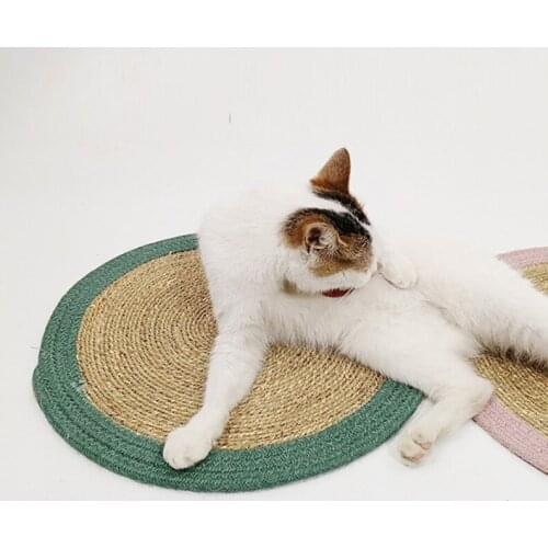 Pet Cat Kitten Scratch Board Pad Handmade Cotton Pet Sofa Furniture Protector Cat Claw Scratcher Paw Pad Pet Cat Supplies