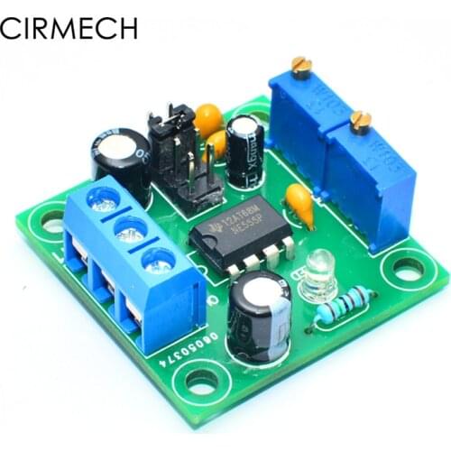 CIRMECH NE555 square wave signal generator frequency dutycycle adjustable pulse module Stepper Motor Driver Kit