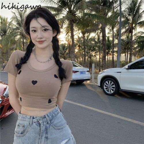 HIKIGAWA Women's Cropped T-shirts