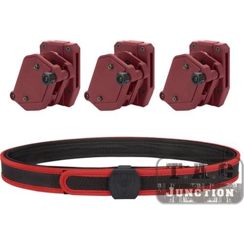IPSC USPSA IDPA 1.5" Shooting Inner & Outer Belt Competition High Speed 3x Multi-Angle Speed Pistol Magazine Pouch Mag Holster