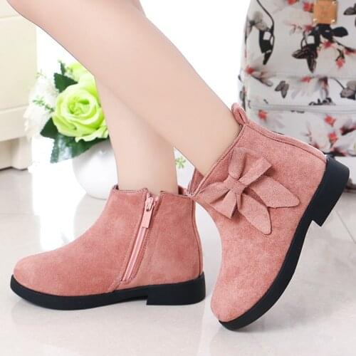 2021 Fashion Winter Kids Boots Thick Warm Shoes Boys Girls Snow Boots Girls Ankle Booties Kids Shoes
