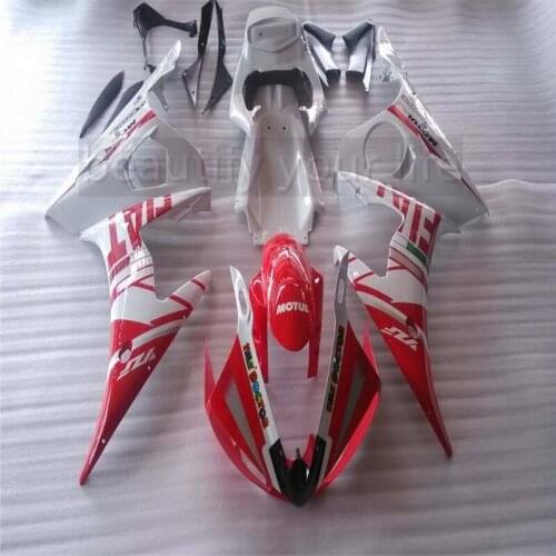 New ABS Motorcycle Fairing For YAMAHA YZF-R6 03 04 05 YZFR6 2003-2005 Injection Bodywor Splendid Red White ACE