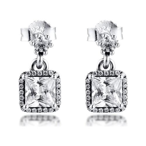 Timeless Elegance Earrings 100% 925 Sterling Silver Jewelry Free Shipping