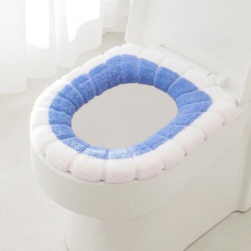 Universal Bathroom Warm Soft Toilet Seat Lid Cover Mat Pad Cushion Home Decor