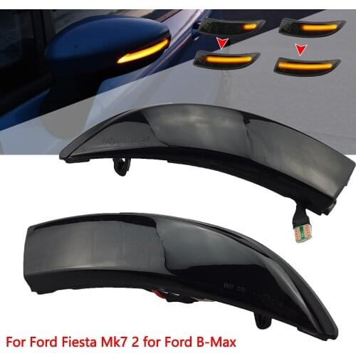 High-quality Flowing Side Wing Rearview Mirror Indicator Blinker LED Dynamic Turn Signal Light Ford Fiesta 2008-2017
