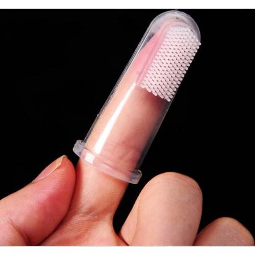 Silicone Fingernails Toothbrush Baby Finger Baby Tooth Brush Child Training Newborn Tooth Care Silicone Soft Toothbrush.Head