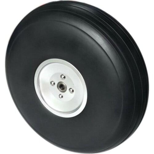 1pc NEW Design Aluminum Hub PU Wheels with Bearing 5.5/6/7/8.5inch Axle for RC Model Airplane