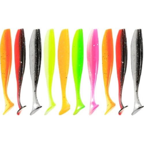 10pcs/Lot 7cm 2g Artificial Silicone Lures Soft Bait Multi Color Availabe Sea Fishing Lure Deep Water Fishing Tackle Accessories