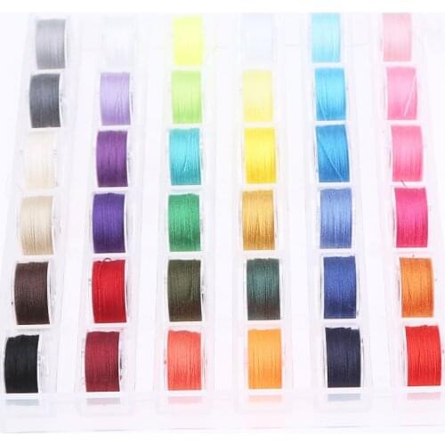 25/36Pcs Assorted Colors Bobbins and Sewing Threads with Case for Brother Singer Babylock Janome Kenmore DIY Sewing Accessories
