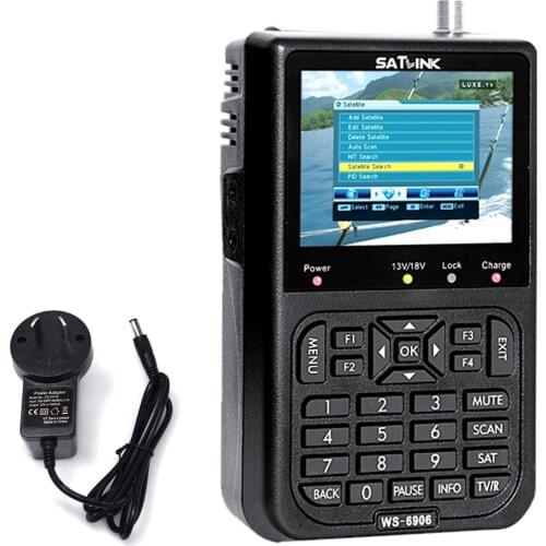 3.5in LCD Display Data Digital Satellite Signal Finder Meter Find Alignment Signal For Sat Dish TV LNB DIRECTV Meter Receptor