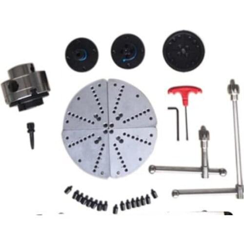 3.75 inch wood turning chuck Large flat jaw chuck for woodworking Bevel gear chuck set