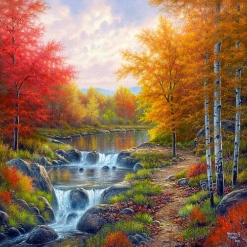 DIY 5D Diamond Painting Landscape Picture of Rhinestones Handmade Full Diamond Embroidery Cross Stitch kit natural Scenery