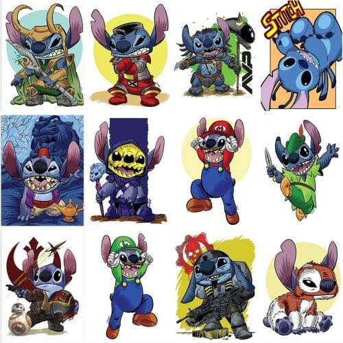 Disney 5D Diamond Painting Cartoon Lilo&Stitch Cross Stitch Rhinestone Diamond Embroidery Mosaic Needlework Home Decor