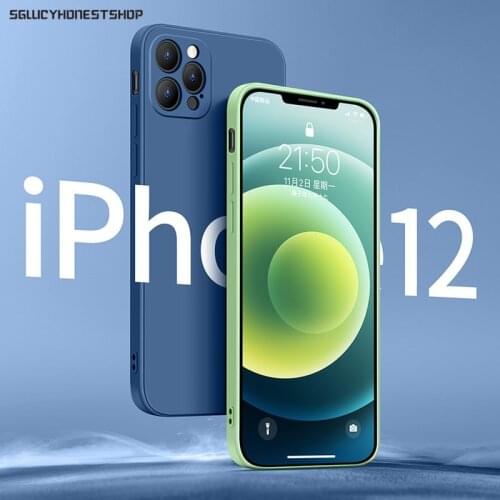 For iPhone 11 12 Pro SE 2 Case Original Liquid Silicone Case For iPhone X XS XR XS Max 7 8 6 6S Plus Phone Case