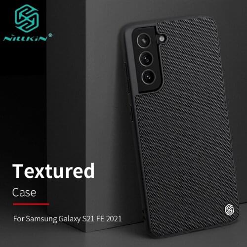 For Samsung Galaxy S21 FE 2021 Case Textured Weaving Nylon Fiber Protective PC Back Cover Shell for Samsung S21 FE Case NILLKIN