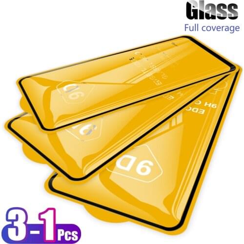 3 Pcs For Xiaomi Redmi Note 9 9S Note9 Pro Max 5D 6D 9D Full Glue Cover Toughened Tempered Glass Film Screen Protector Guard