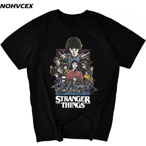 Stranger Things Tee Hipster Shirts Graphic T-shirt Men Letter Print Fashion Clothing Top