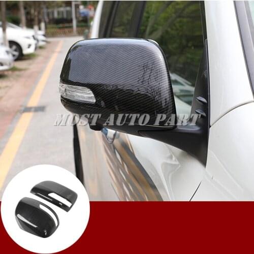 ABS Chrome Rearview Mirror Trim Cover 2pcs For Toyota Prado FJ150 2010-2019 Car accesories interior Car decoration